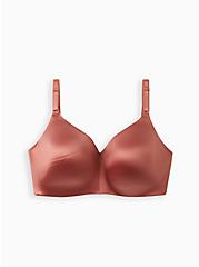 Plus Size Lightly Lined Wirefree Bra - Shine Rose with 360° Back Smoothing™, WITHERED ROSE PINK, hi-res