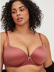 T-Shirt Lightly Lined Shine 360° Back Smoothing™ Bra, WITHERED ROSE PINK, hi-res