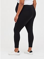 Plus Size Platinum Maternity Legging - Ponte Black, BLACK, alternate