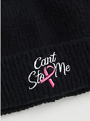 Plus Size Breast Cancer Awareness Beanie - Can't Stop Me, , alternate
