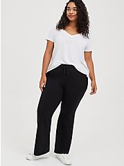 Plus Size Flare Beach Pant - Everyday Fleece Black, DEEP BLACK, alternate
