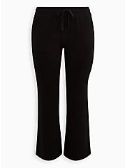 Plus Size Flare Beach Pant - Everyday Fleece Black, DEEP BLACK, hi-res