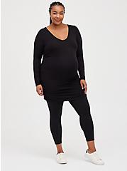 Maternity Tunic Tee - Super Soft Black, DEEP BLACK, alternate