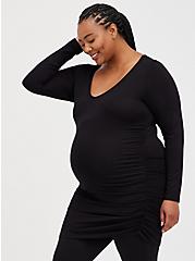 Maternity Tunic Tee - Super Soft Black, DEEP BLACK, hi-res