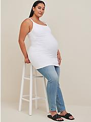 Plus Size Maternity Nursing Cami - Foxy White, BRIGHT WHITE, alternate