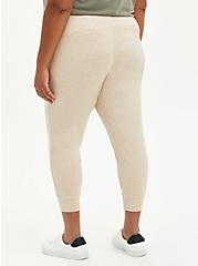 Plus Size Relaxed Fit Jogger - Lightweight Ponte Oatmeal , TAN/BEIGE, alternate