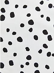 Plus Size Button Down Shirt - Twill Cheetah Dot White, DOT - WHITE, alternate