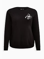 Sweatshirt - LoveSick Cute But Deadly Black, DEEP BLACK, hi-res