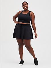 2Fer Wicking Active Running Skirt - Black, DEEP BLACK, alternate