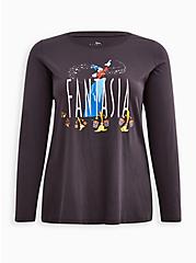 Plus Size Disney Fantasia Long Sleeve Top, NINE IRON, hi-res
