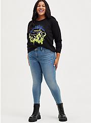 Sweatshirt - Fleece Disney Fantasia Chernabog Wings, DEEP BLACK, alternate