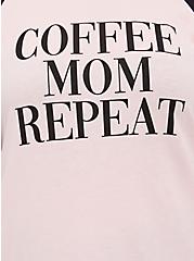 Plus Size Classic Fit Raglan Top - Coffee Mom Pink, PALE BLUSH, alternate