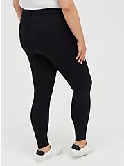 Plus Size MidFit Skinny Pant - Luxe Ponte Black, DEEP BLACK, alternate