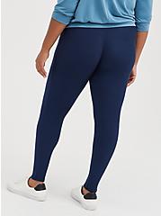 Plus Size Platinum Legging - Fleece Lined Blue, BLUE, alternate