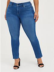 Plus Size Bombshell Straight Jean - Premium Stretch Eco Medium Wash, CHELSEA, alternate