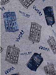  Pullover Sweater - Her Universe Dr. Who TARDIS , HEATHER GREY, alternate