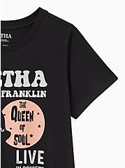 Classic Fit Crew Tee - Aretha Franklin Black, DEEP BLACK, alternate