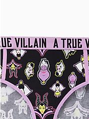 Disney Villains Hipster Panty - Cotton Black, MULTI, alternate
