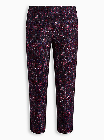 Pull-On Relaxed Taper Studio Luxe Ponte High-Rise Pant, MULTI, hi-res