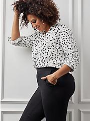 Plus Size Pull-On Tapered Pant - Luxe Ponte Black, DEEP BLACK, alternate