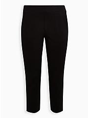 Plus Size Pull-On Tapered Pant - Luxe Ponte Black, DEEP BLACK, hi-res