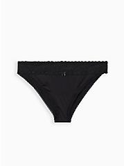 Bikini Panty - Microfiber Wide Lace Black, RICH BLACK, hi-res