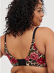 Plus Size Push Up T-shirt Bra - Leopard Floral with 360° Back Smoothing™, TRADITIONAL ROSES, alternate