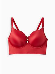 Longline XO Push Up Bra - Shine Red with 360° Back Smoothing™, JESTER RED, hi-res