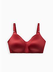 Plus Size Lightly Lined Everyday Wire-Free Bra - Red with 360° Back Smoothing™, BIKING RED, hi-res