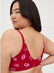 Lightly Lined Everyday Wire Free Bra - Lips Red with 360° Back Smoothing™, HOLIDAY LIPS- RED, alternate