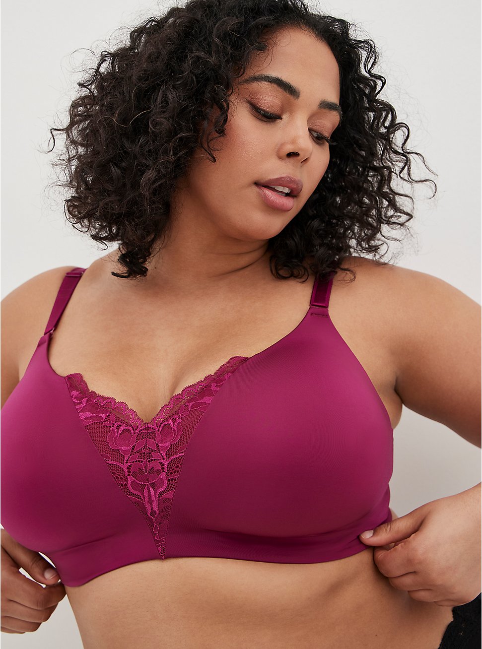 Lightly Lined Everyday Wire-Free Bra - Microfiber Pink with 360° Back Smoothing™, NAVARRA, hi-res