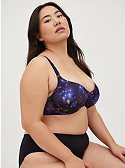 Push Up Plunge XO Bra - Microfiber Deep Blue with 360° Back Smoothing™, DEEP SPACE, alternate
