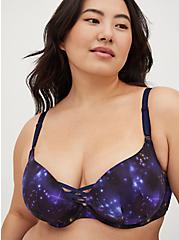 Push Up Plunge XO Bra - Microfiber Deep Blue with 360° Back Smoothing™, DEEP SPACE, hi-res