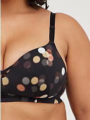 Plus Size Push-Up Wire-Free Bra - Microfiber Lights Black with 360° Back Smoothing™, HOLIDAY LIGHTS- BLACK , alternate
