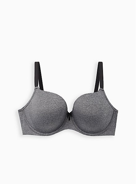Lightly Lined T-Shirt Bra - Heather Grey, CHARCOAL HEATHER, hi-res