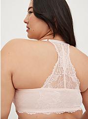 Plus Size Front-Closure Lightly Lined T-Shirt Bra - Pink with Racerback, PINK DOGWOOD POLIGNAC DIP DYE, alternate