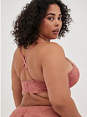 Plus Size Push Up Multiway Bra - Lace Pink, WITHERED ROSE PINK, alternate