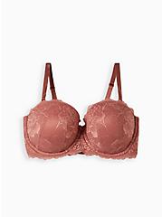 Plus Size Push Up Multiway Bra - Lace Pink, WITHERED ROSE PINK, hi-res