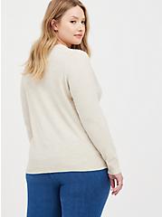 Classic Cardigan Sweater - Ultra Soft Heather Oatmeal, ANIMAL, alternate