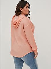 Drop Shoulder Relaxed Fit Hoodie - Everyday Fleece Peach, OTHER PRINTS, alternate
