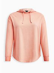 Drop Shoulder Relaxed Fit Hoodie - Everyday Fleece Peach, OTHER PRINTS, hi-res