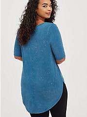 Plus Size Favorite Tunic - Super Soft Mineral Wash Blue, , alternate