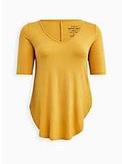 Plus Size Favorite Tunic - Super Soft Mustard Yellow, GOLD, hi-res