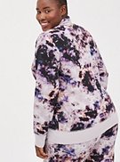 Plus Size Active Zip Sweatshirt - Everyday Fleece Purple Tie Dye, , hi-res