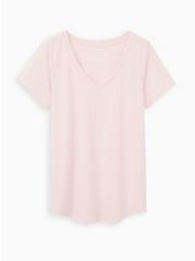 Plus Size Girlfriend Tee – Signature Jersey Pink, PINK, hi-res