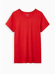 Plus Size Everyday Tee - Signature Jersey Red, RED, hi-res