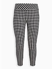 Pixie Pant - Luxe Ponte Houndstooth Grey, OTHER PRINTS, hi-res