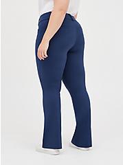 Plus Size Mid-Rise Trouser - Luxe Ponte Dark Blue, DRESS BLUE, alternate
