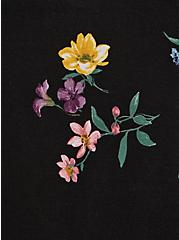 Tiered Crop Top + Mini Skirt Set - Super Soft Floral Black, FLORAL BLACK, alternate