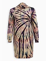 Hooded Dress - French Terry Multi Tie Dye, TIE DYE, hi-res